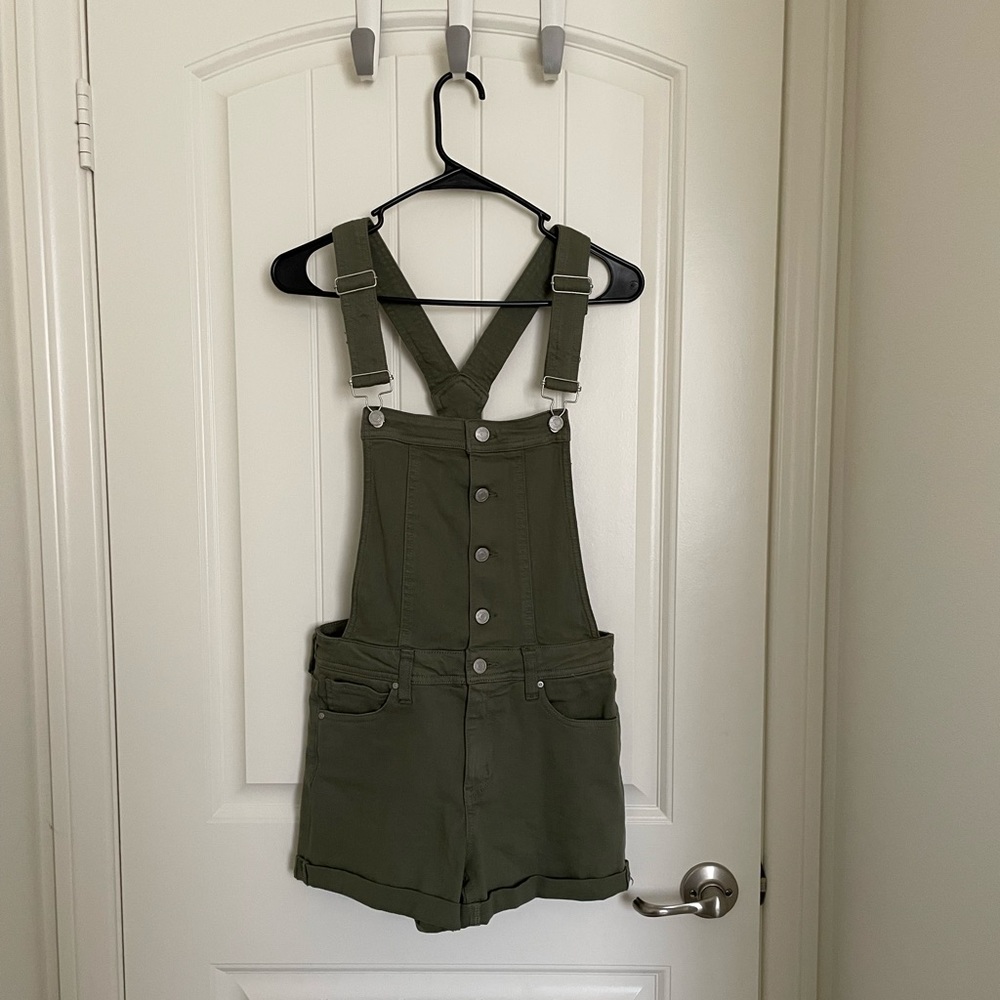 Green Shorts Overalls. From Tilly’s